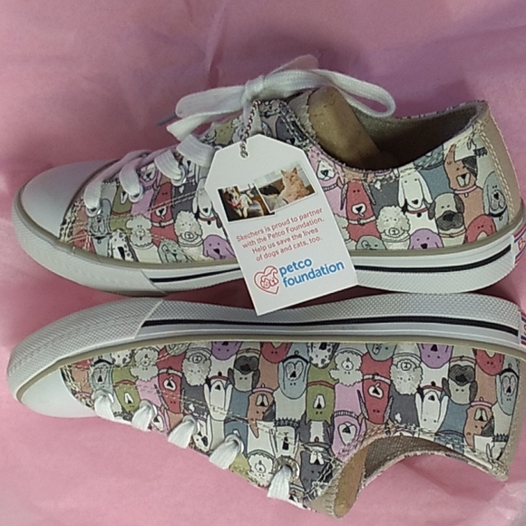 NWT Women's Skechers BOBS dog print🐕 shoes size 7 - Picture 4 of 12